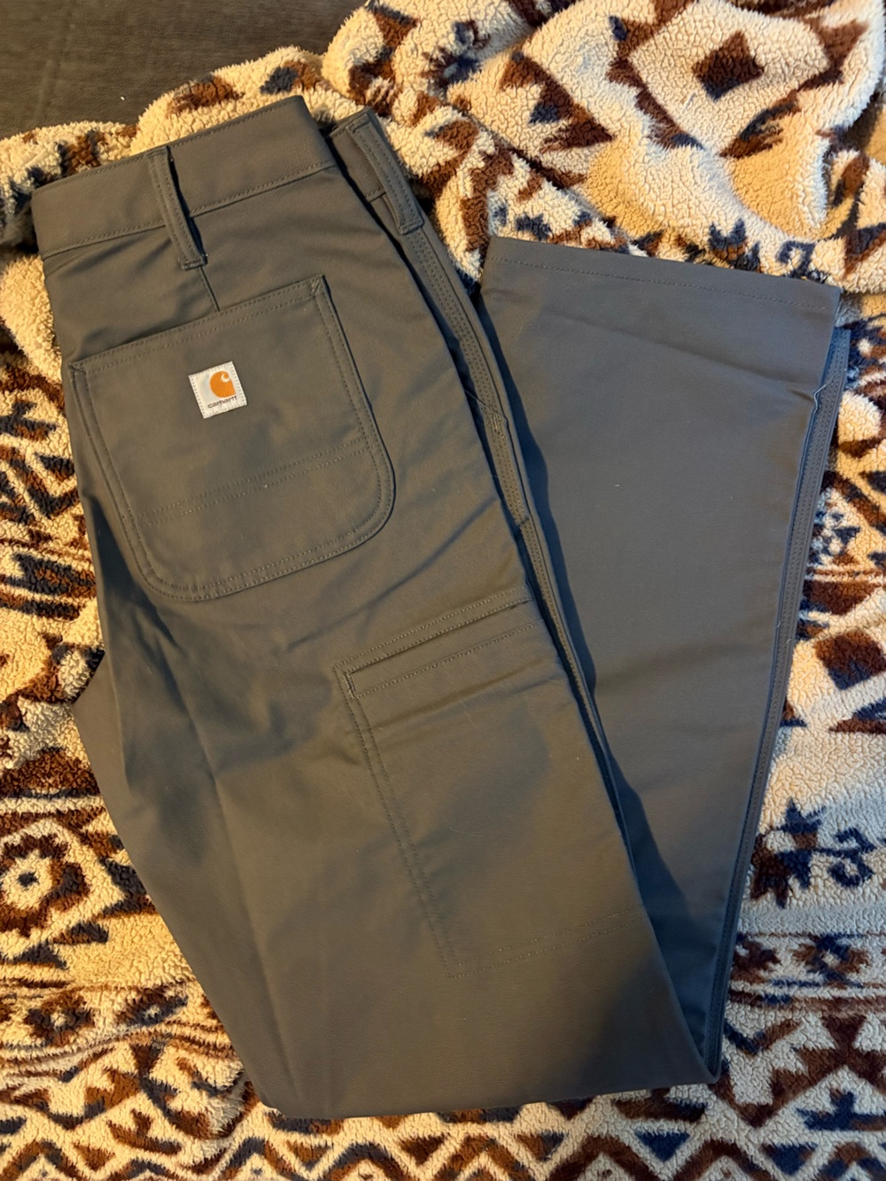 Carhartt Straight-Leg Work Pants in Slate